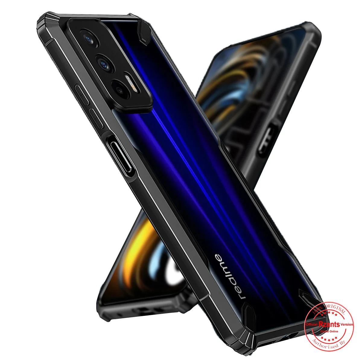 Rzants For Oppo Realme Gt Master Edition Case Hard [Bull] Shockproof Slim Crystal Clear Cover Funda Thin Casing