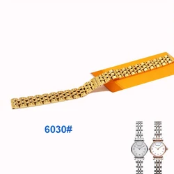 Elegant Solid Metal Polished Watchbands - Silver, Gold, Rose Gold Stainless Steel Bracelet Strap - 10mm (Gold)