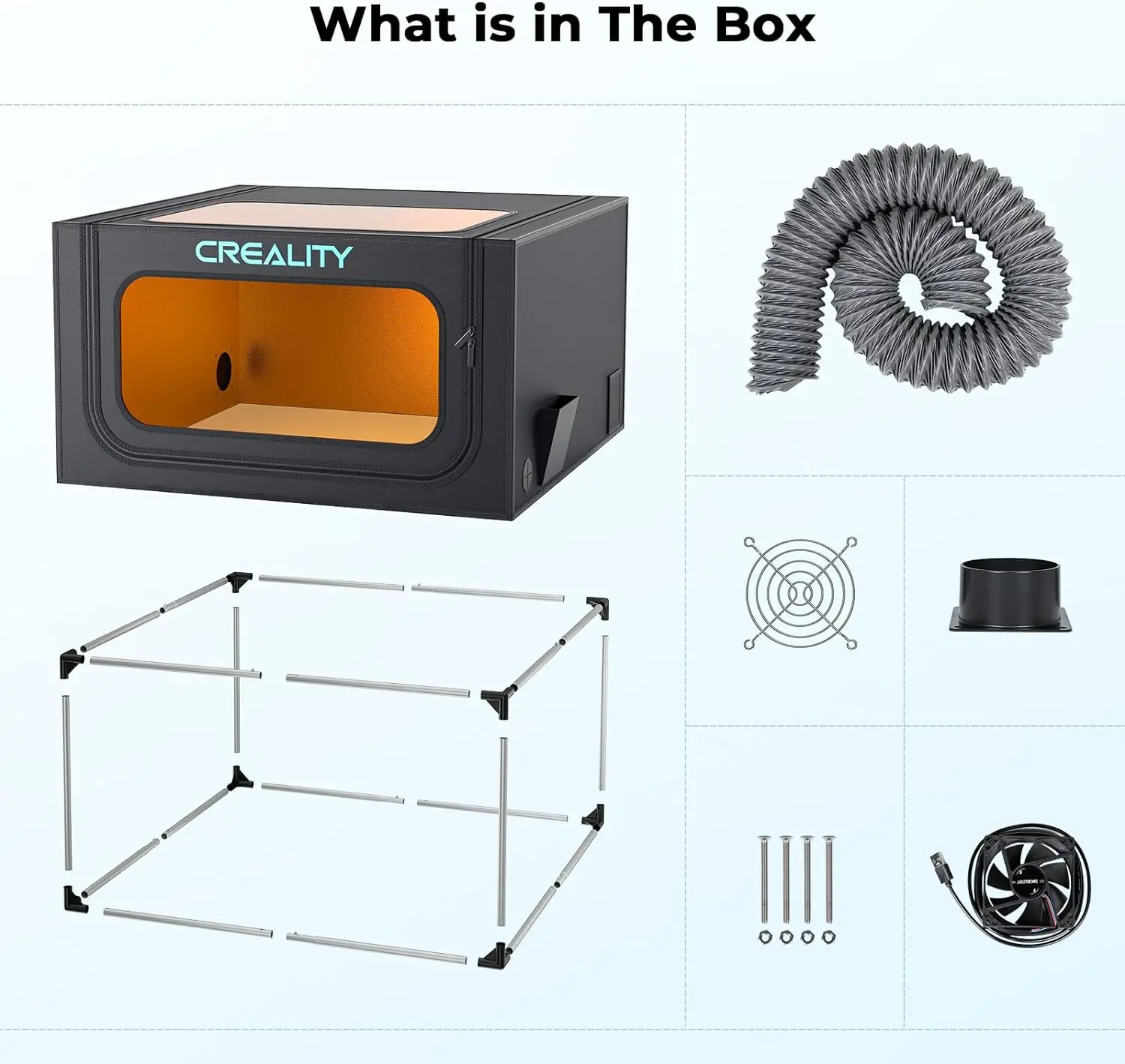 Creality-レーザー彫刻機用の折りたたみ式エンクロージャー,難燃 Creality-レーザー彫刻機用の折りたたみ式エンクロージャー,難燃