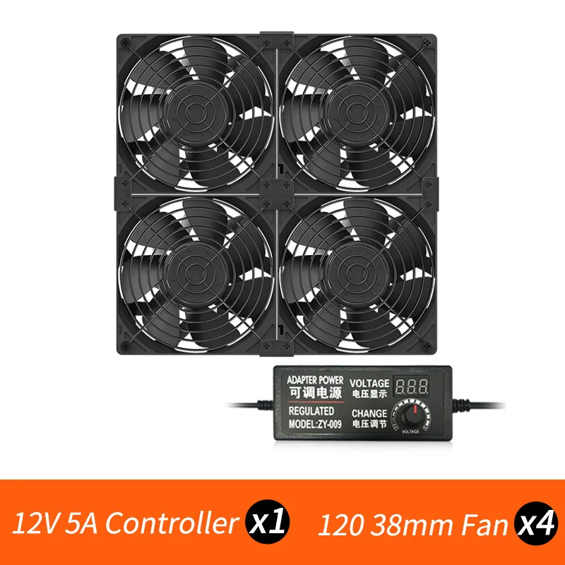 TEUCER T-12038 マイニングマシンケースファン 5000RPM 激しい