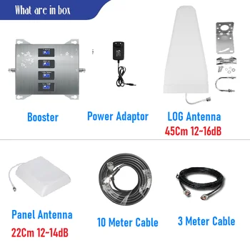 Amplificador de Señal Celular 4 Bandas 700/850/1700/1900 Mhz Banda 28, 2, 4, 5 para 3G 4G