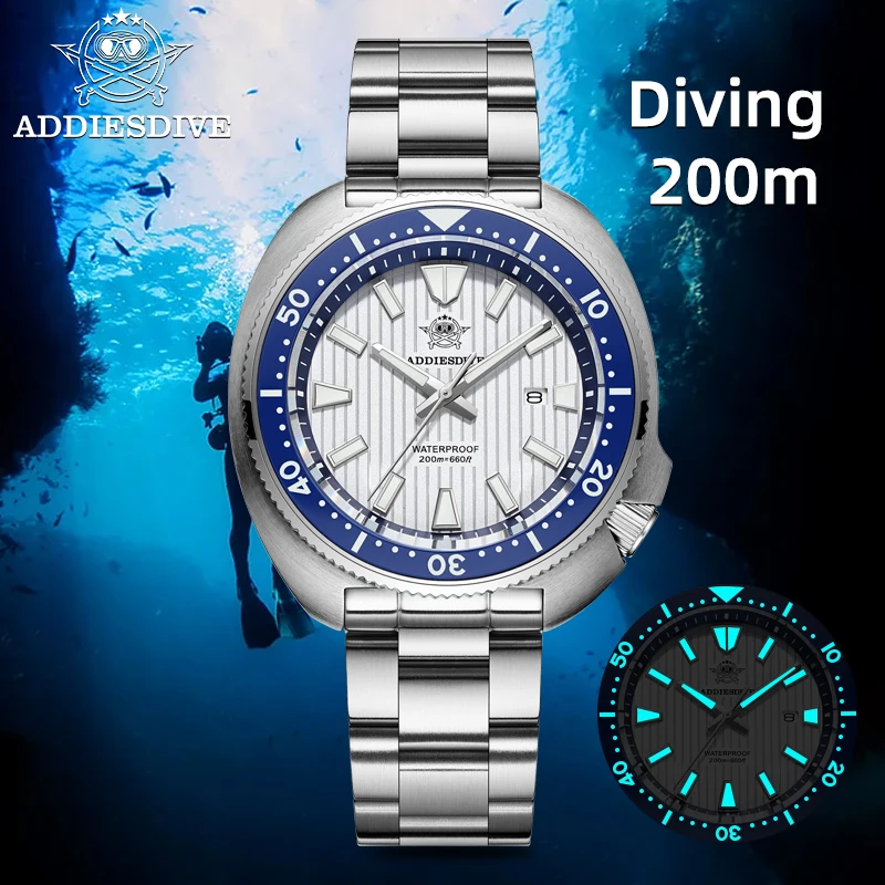 新品　ADDIESDIVE AD2507 ダイバーズ 200m防水 クォーツ 新品 ADDIESDIVE AD2507 ダイバーズ 200m防水 クォーツ Amazon