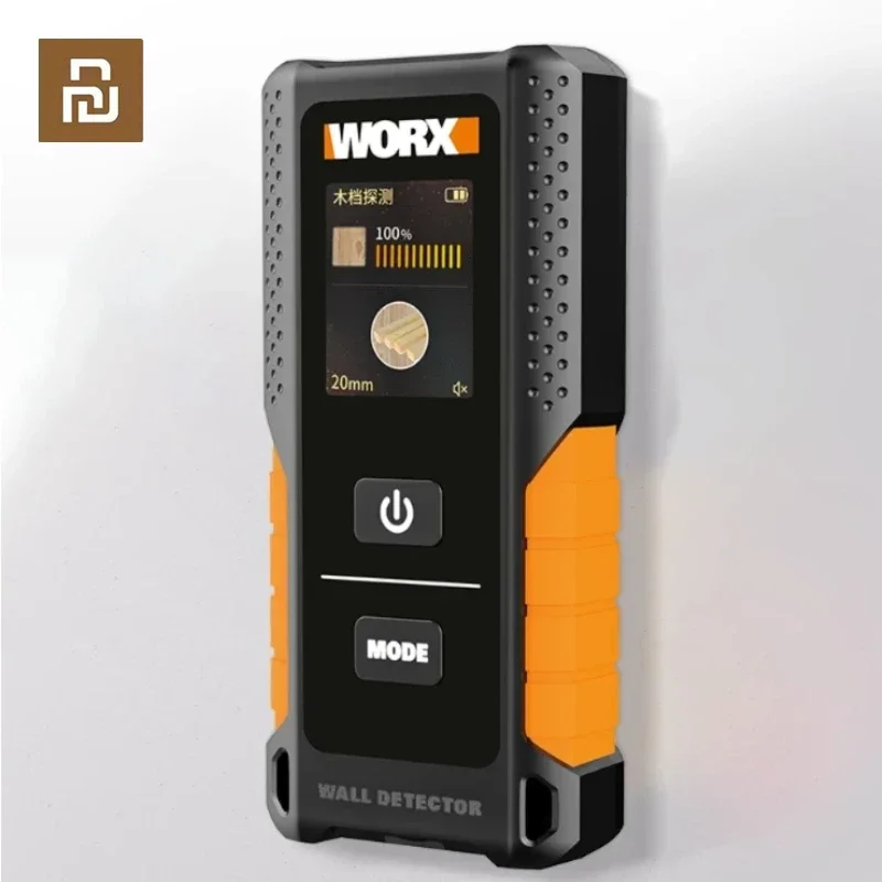 

Youpin Worx Stud Finder WX085 3 в 1, многофункциональный настенный детектор металла, дерева и переменного тока, детектор кабеля, цифровой дисплей, USB-детекторы