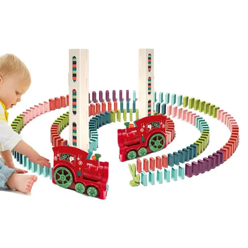 

Kids Automatic Domino Train Automatic Domino Train Set Stacking Games Electric Dominoes Hand-Eye Coordination Birthday Gifts For