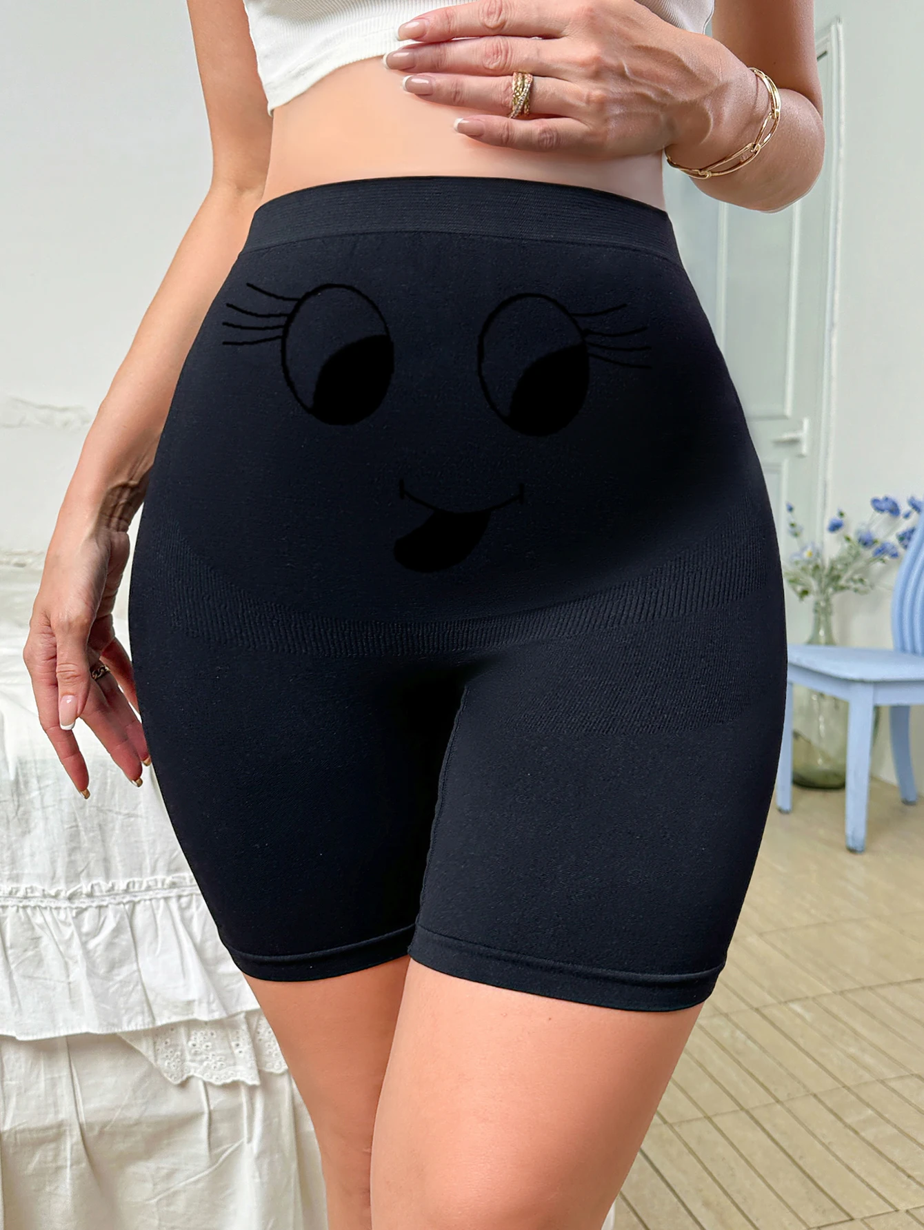 Pregnant Women With High Waist And Abdominal Support, Pregnancy Underwear With Hip Lifting And High Elasticity Seamless Leggings
