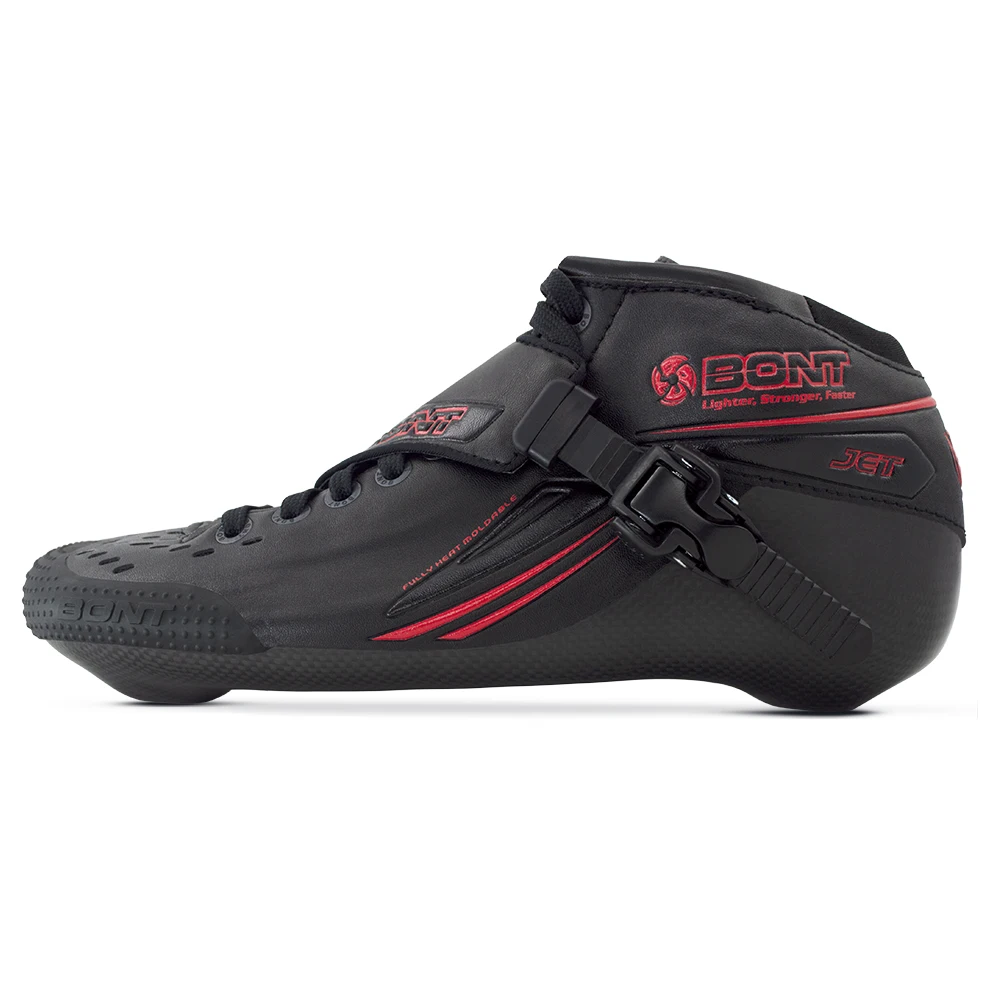 Roller Skates 100% Original Bont Jet 2PT Boot Speed Inline Skate Heatmoldable Carbon Fiber Liner Competetion Racing Skating Boot Patines Shoes