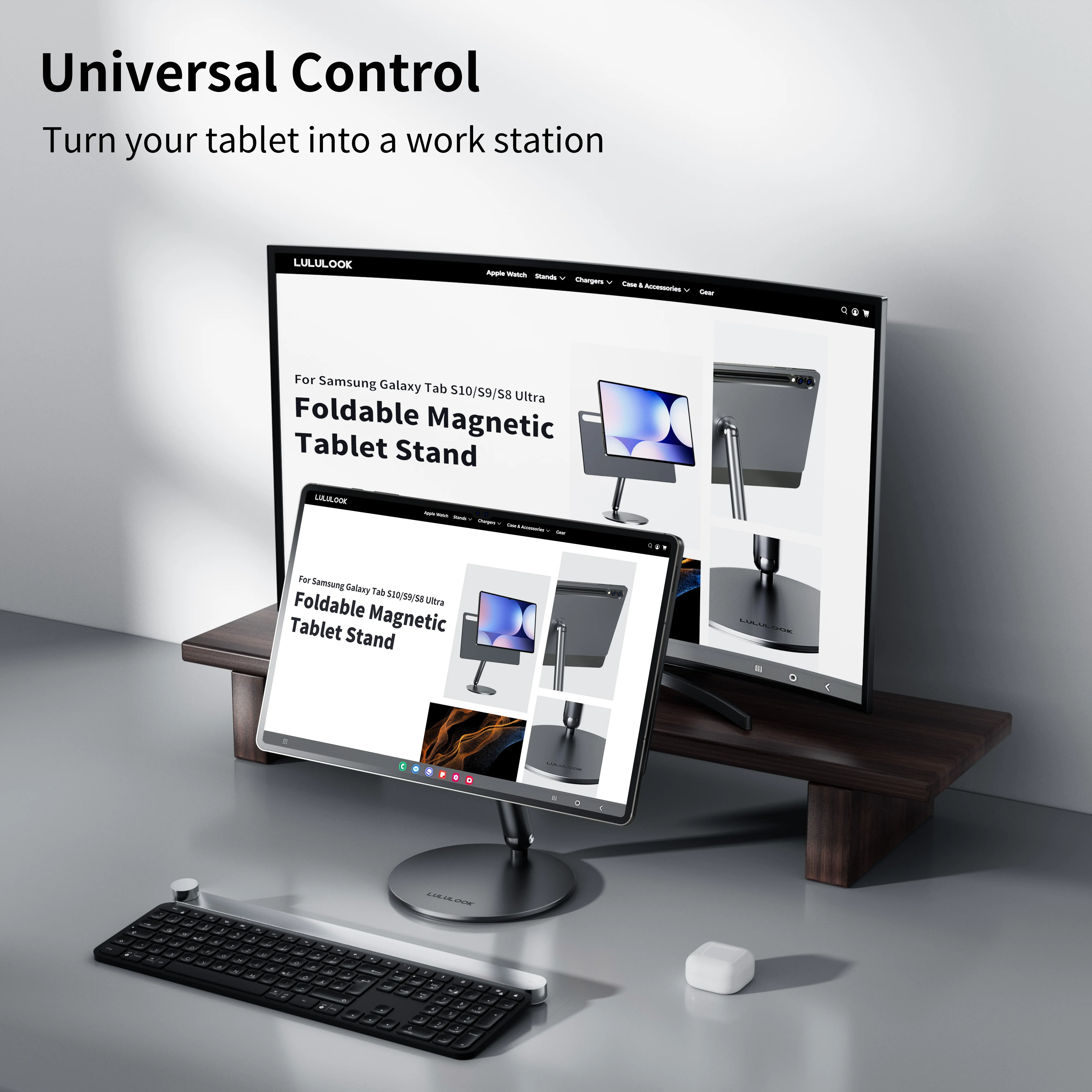 Lululook Magnetic Stand For Samsung Galaxy Tab S10 Ultra S9 Ultra