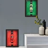 1:32 Alloy Metal Photo Frame Version Sports Car Model Simulation 3D Racing Car Hanging Painting Collection Kids Gifts Decoration 3