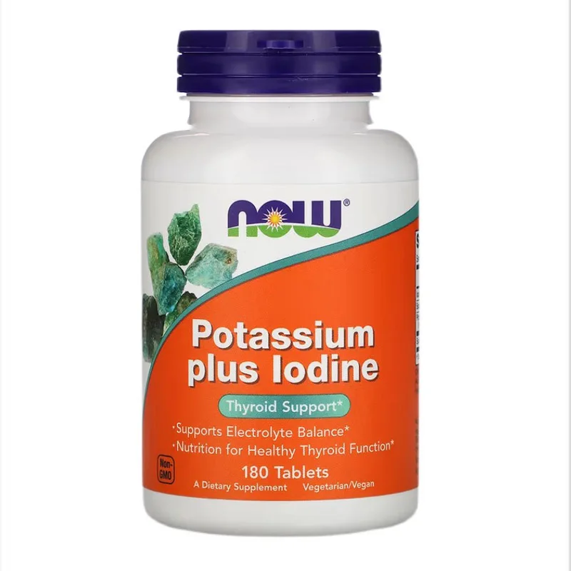 

Free shipping Potassium Pous Lodine 180 capsules Thyroid Support