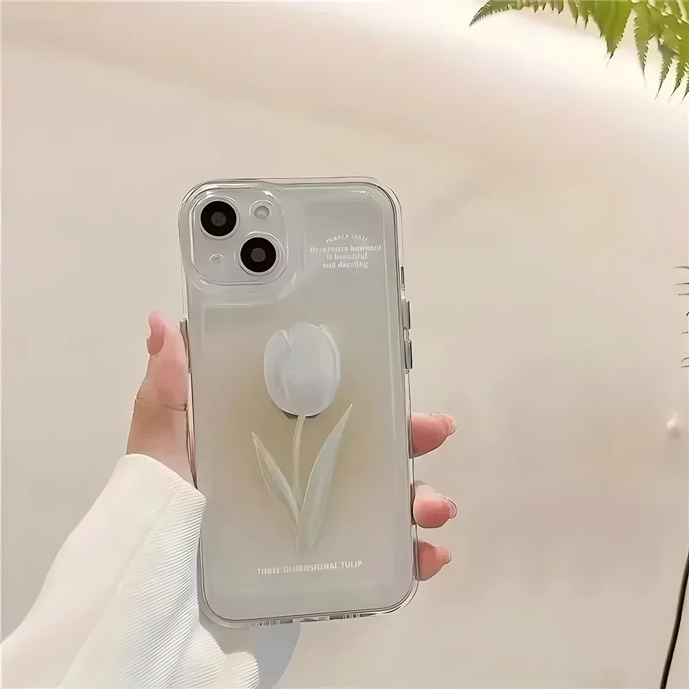 Tulip Luxury Soft Transparent TPU Phone Case
