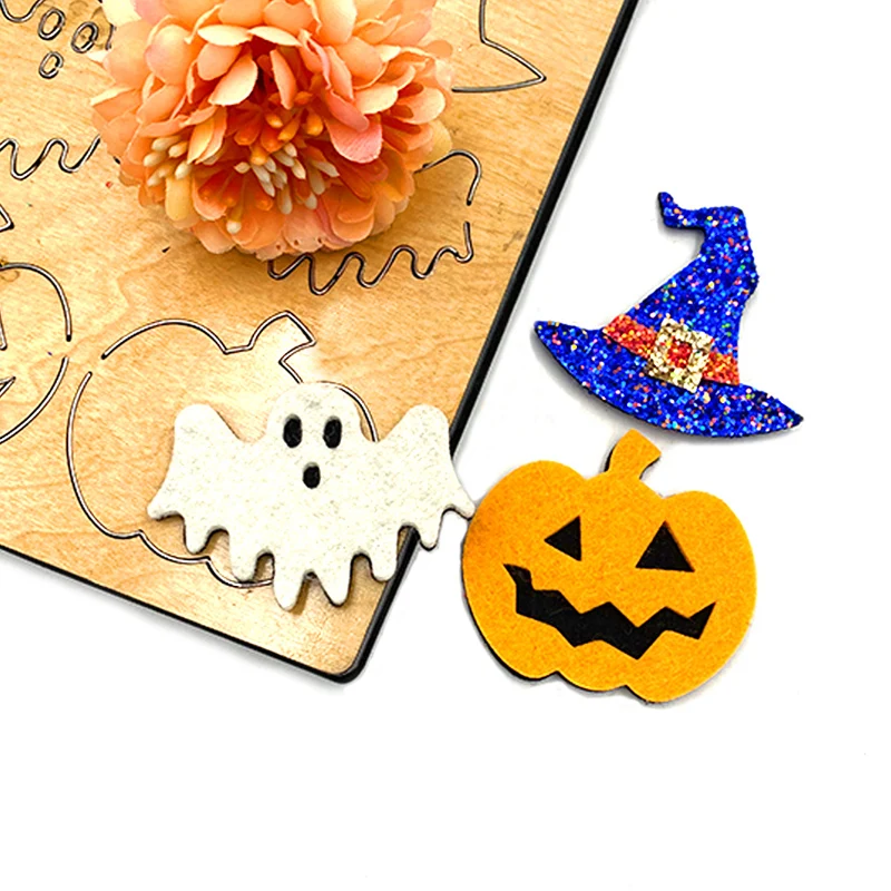 

BY45 Halloween Decorations, Ghosts, Pumpkins, Hats, Cutting Dies, Suitable For Most Machines