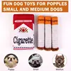 Cigarettes Dog Toy Imitation Cigar Giggles Sound Self-Entertaining Chew-Resistant Plush Grinding Teeth Small Dogs Medium Dogs 5