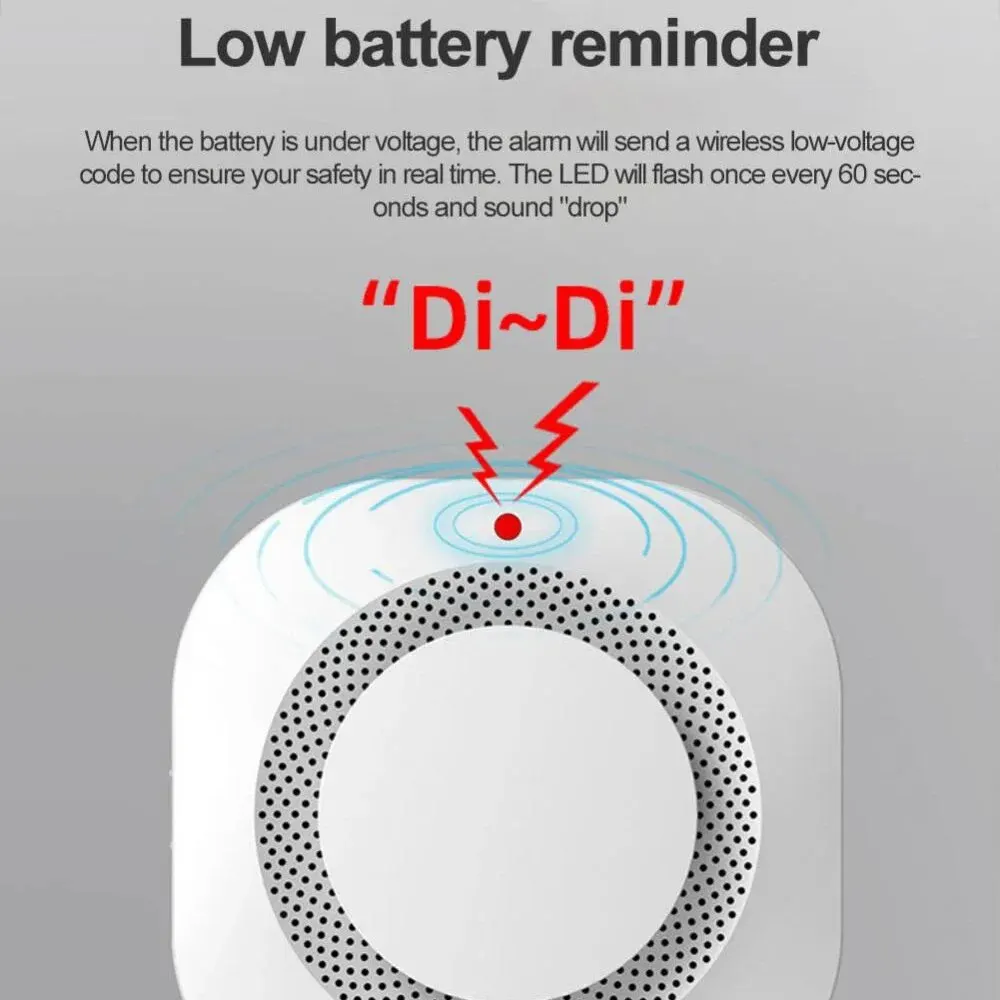 Smart Zigbee/Wifi Smoke Detector Smart Fire Fire Protection Home Security Alarm Sound Light Alarm APP Control smoke alarm