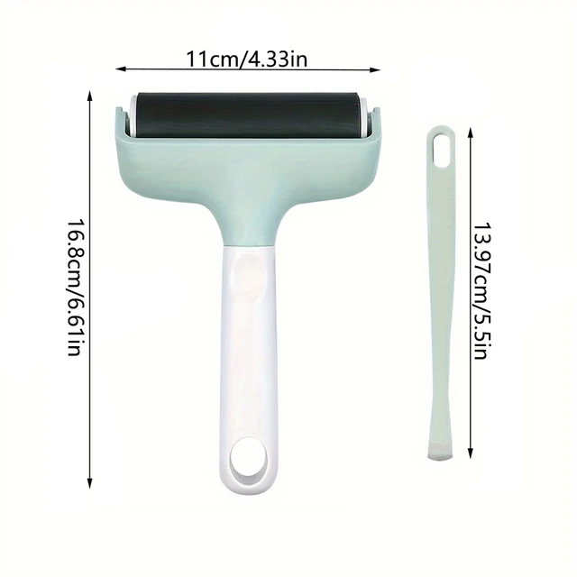 2Pcs Brayer Roller & Mat Tweezers Remover Set Craft Stamping Brayer Tools for Cricut/Silhouette/Brother Crafting Printmaking 2