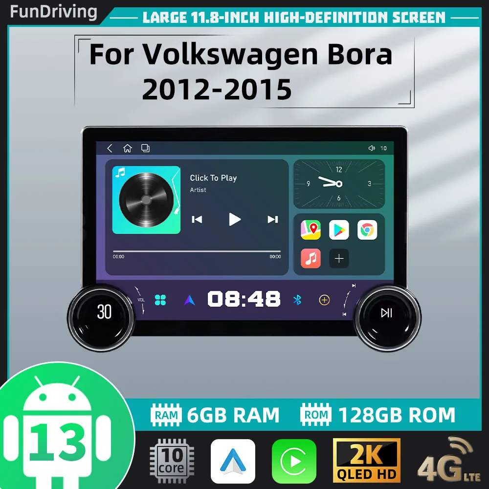 

Car Radio for VW Volkswagen Bora 2012 - 2015 2 Din Android Stereo Autoradio Multimedia Player Navigation GPS Head Unit Carplay