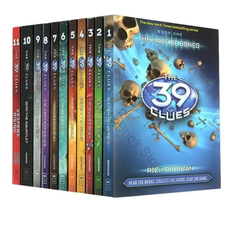 

11 Book/set The 39 Clues English Detective Story Picture Books for Children Learn English Reading Books for Kids