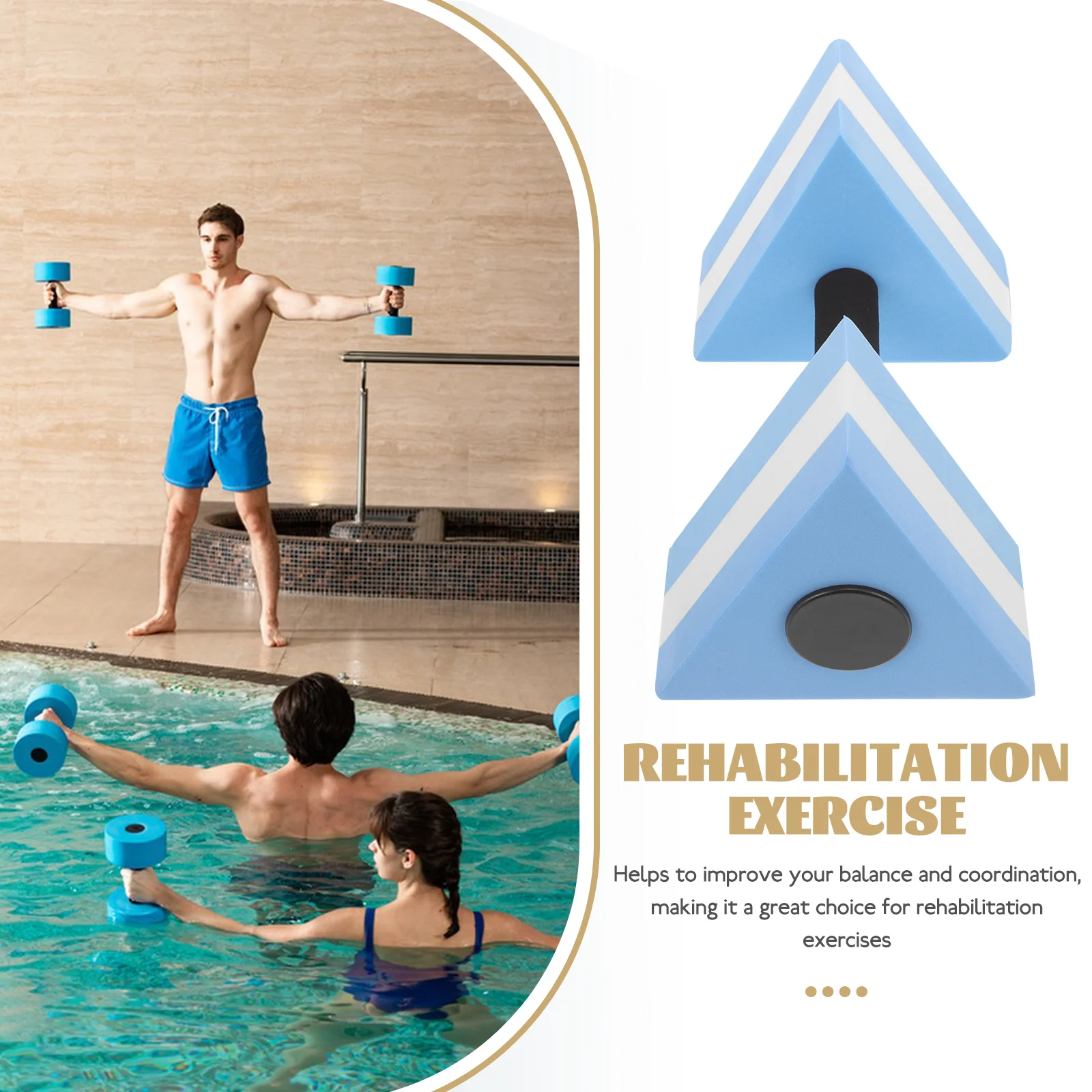 150Pcs Eva Foam Water Aerobics Dumbbells Pool Barbells Weights For Fitness Training Swimming Equipment Gym Accessories
