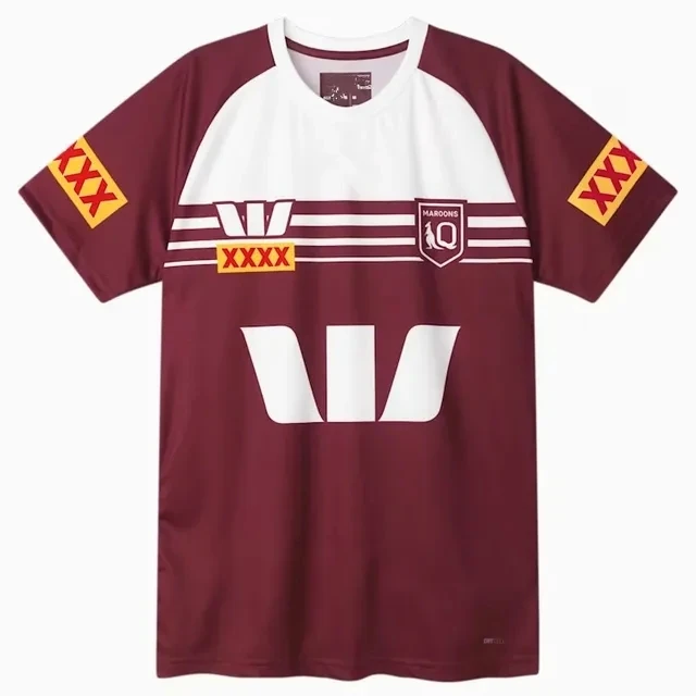 QLD Maroons  ,  Ʒ ̱۷,   ̸  ȣ ũ S--3XL, 2024