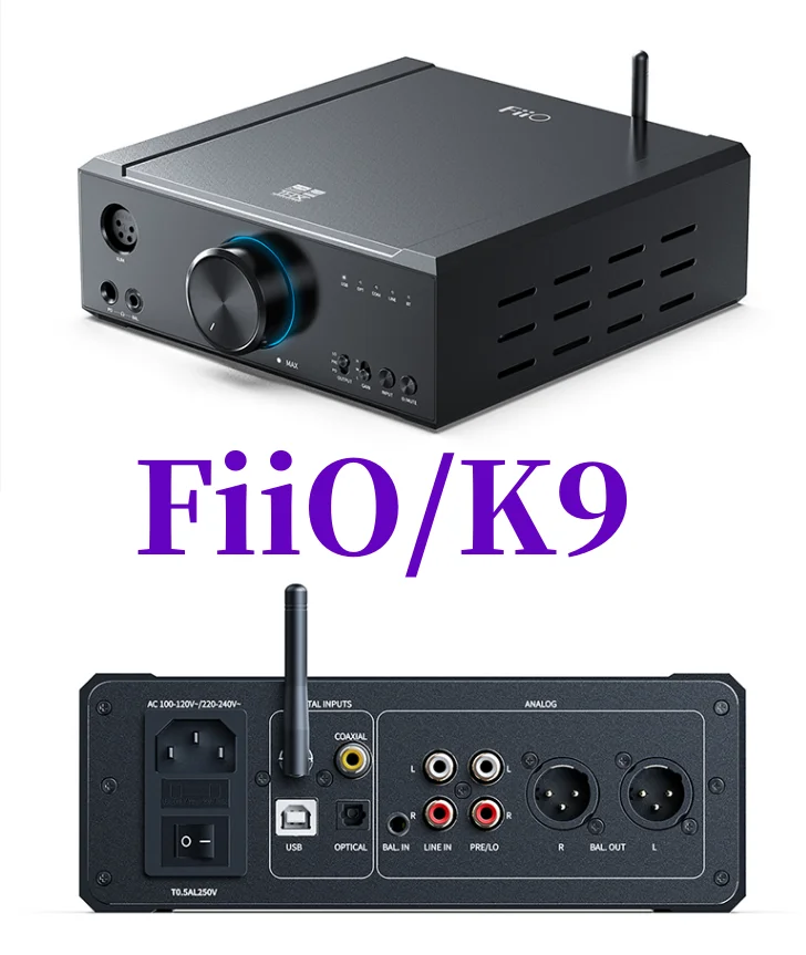 Fiio/K9 K9Pro Desktop Decodifica Amplificatore Dell'Orecchio Hifi All-In-One Macchina Febbre Amplificatore Dell'Orecchio Amplificatore Di Potenza Blue