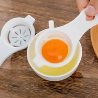 מפריד ביצים לבן צהוב פלסטיק חלבון ביצת חלמון פילטר אביזרי אפייה לעוגה ניידים כלי מטבח 4