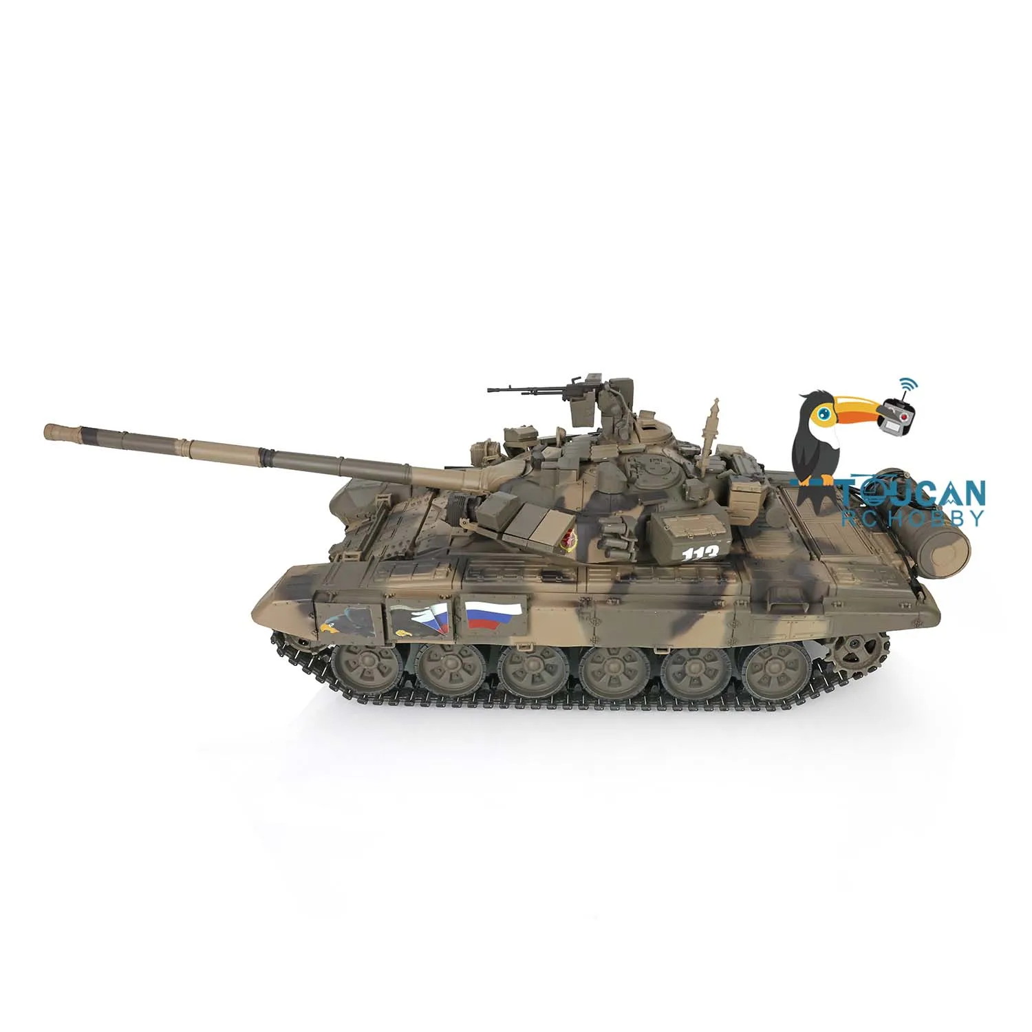 1/16 Scale 2.4Ghz HENG LONG 7.0 Plastic Ver Russia T90 RTR RC Tank 3938 Model Toys Radio Cars Machine Gun BB Shoot TH17842 3