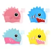 Cartoon Cute Fish Shark Shape Silicone Swimming Cap for Children Protect Ears Swim Hat for Boys Girls Swimming Pool Accessories 6
