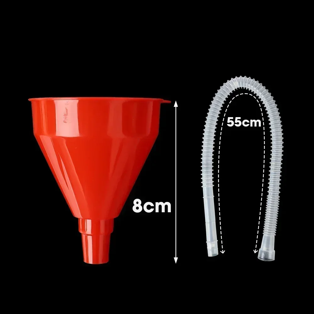 Universal Car Refueling Funnel Detachable Telescopic Engine Funnels Long Gasoline Auto Funnel Filling Oil Motorcycle Pipe D5C6