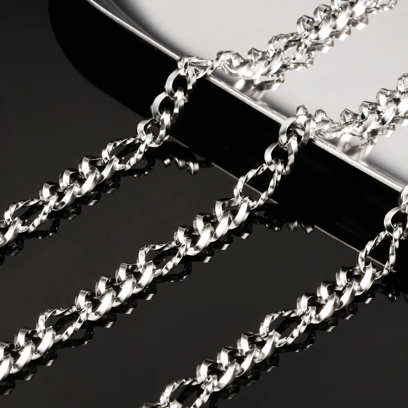 

Stainless Steel Twisted Chain For Jewelry Making Accessories Punk Bracelet Handmade Necklace Rope Twists Chains DIY Wholesale 1M