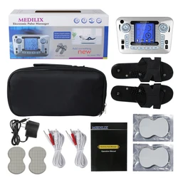 Digital Electric Pulse Massager for Muscle Stimulation and Pain Relief Therapy (US SET WITH SHOE)