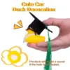 Graduation Ducks Car Dashboard Decorations Rubber Duck Car Ornaments Accessories with Mini Graduation Hats Sashes Glasses 4
