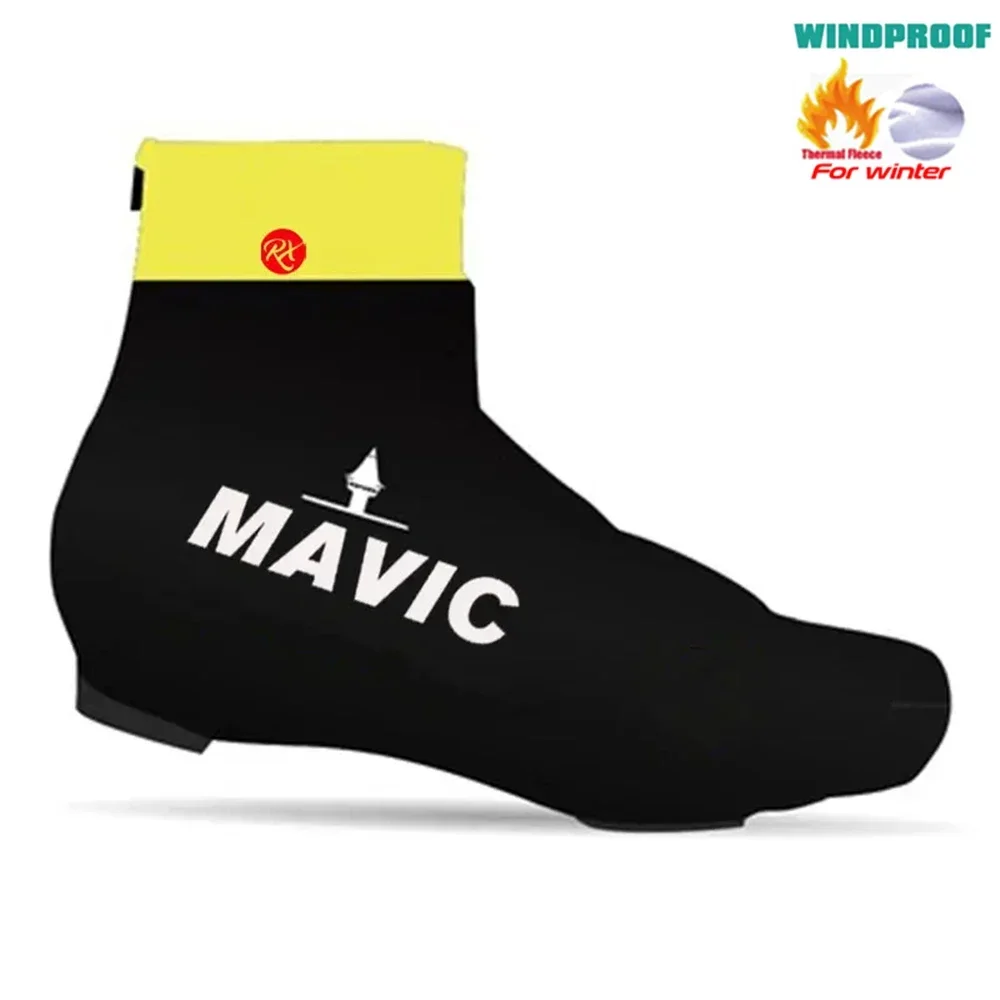 

2024 Rx MAVIC Winter Thermal Fleece Cycling Shoe Cover Sport Man's MTB Bike Shoes Covers Women Bicycle Overshoes Cubre Ciclismo