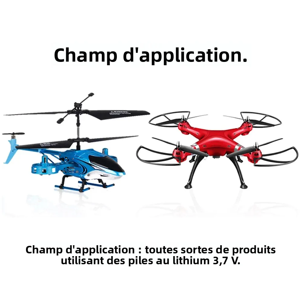 Chargeur multiport 3.7V avec protection IC - Lot de 5