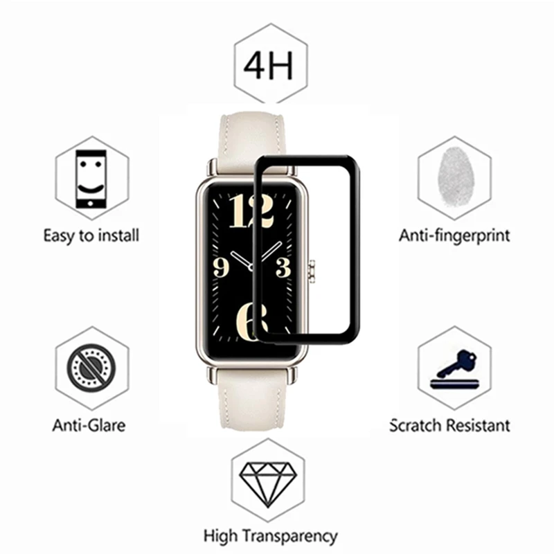 1/2PCS 3D Curved Tempered Glass For Huawei Watch Fit Mini Screen Protector for huawei watch fit/watch fit mini Protective Glass