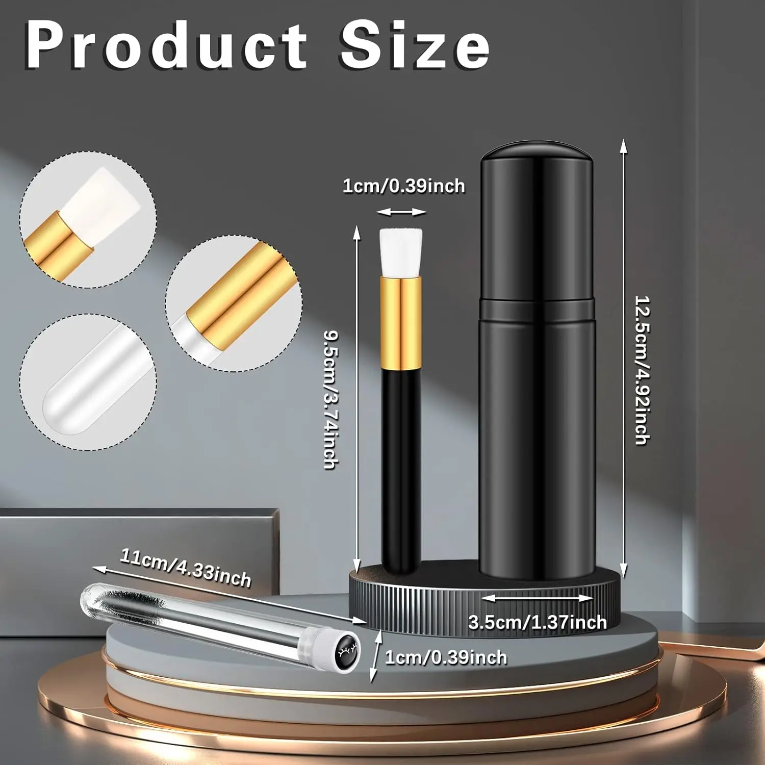 Nose & Lash Brush Set Travel-Friendly Makeup Tools for Women