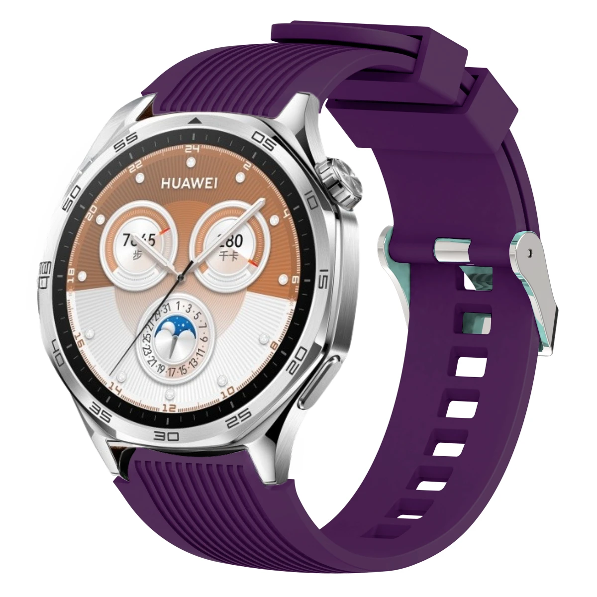 Premium 22mm Silicone Sports Watch Strap - Versatile Replacement Wristband Accessory