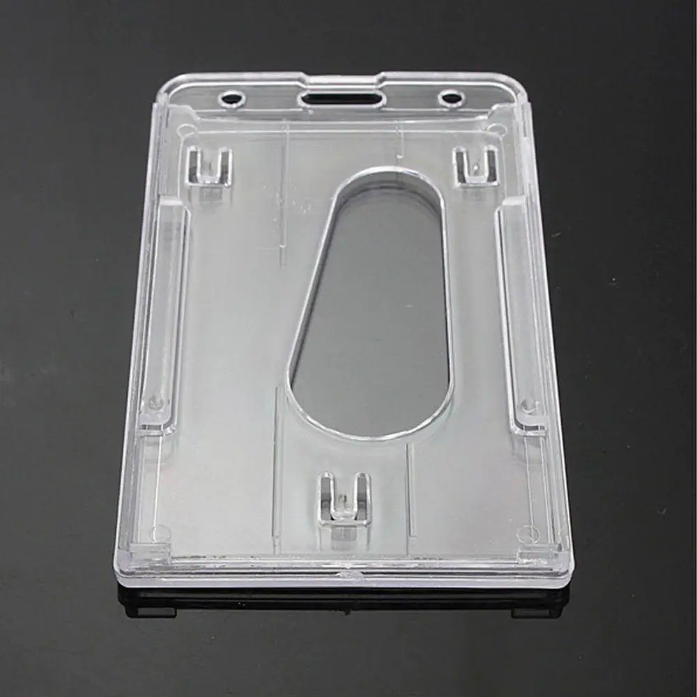 

Portable High Quality Transparent Credit Card Holder Vertical Design Double-sided Use Card Sets Cutting Ferrule Cutting Sleeve