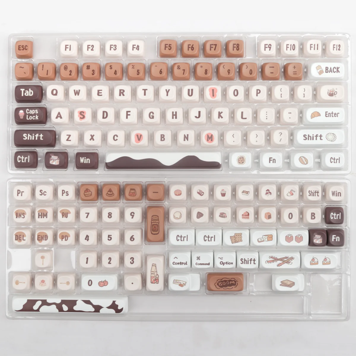 Pbt Keycaps Semelhante ao Xda Dye Sub Keycap Moa Perfil Chocolate para Qk75 A75 Drunkdeek Teclado Mecânico Cereja mx 137 Teclas - Imagem 5