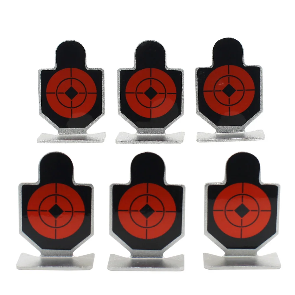 6Pcs /Lot Tactical Shooting Target Set Durable Hunting Airsoft Practice Target Metal Target