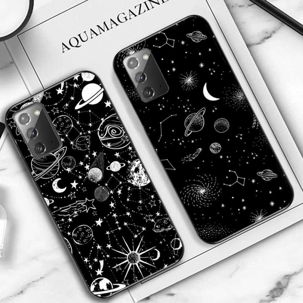 Coque de t l phone pour Samsung ciel espace plan te lune toiles Note 8 coque-de-t-l-phone-pour-samsung-ciel-espace-plan-te-lune-toiles-note-8