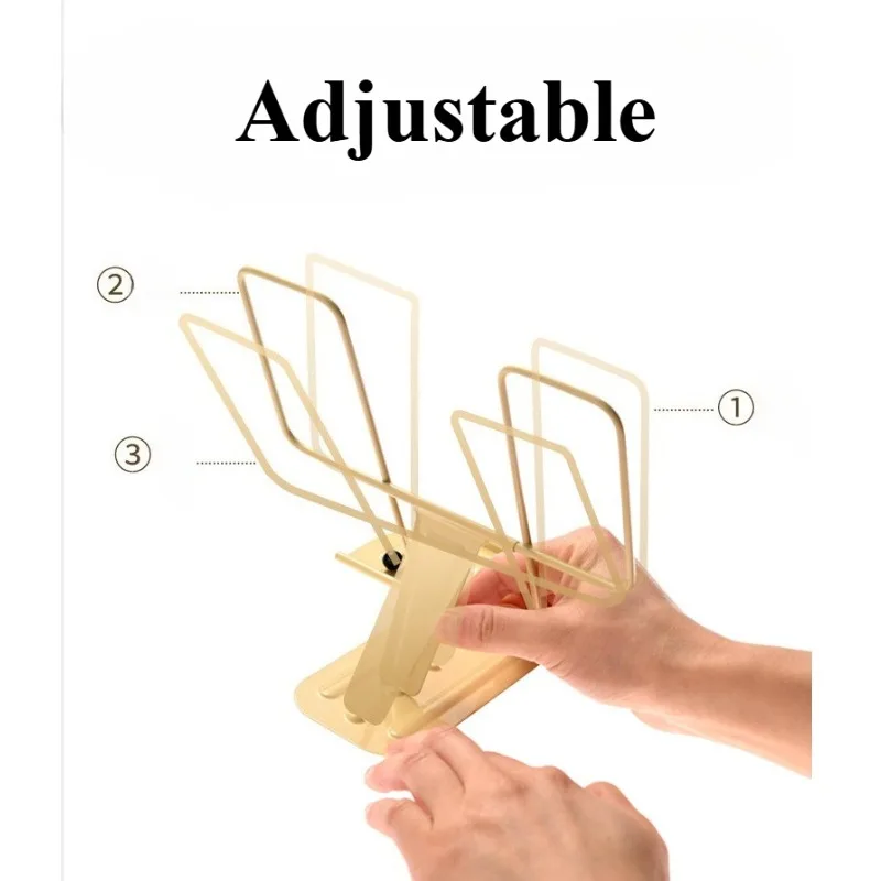 Simple Metal Reading Stand Bookends Folding Tablet Phone Holder Portable Book Holder Cookbook Stand Music Stand