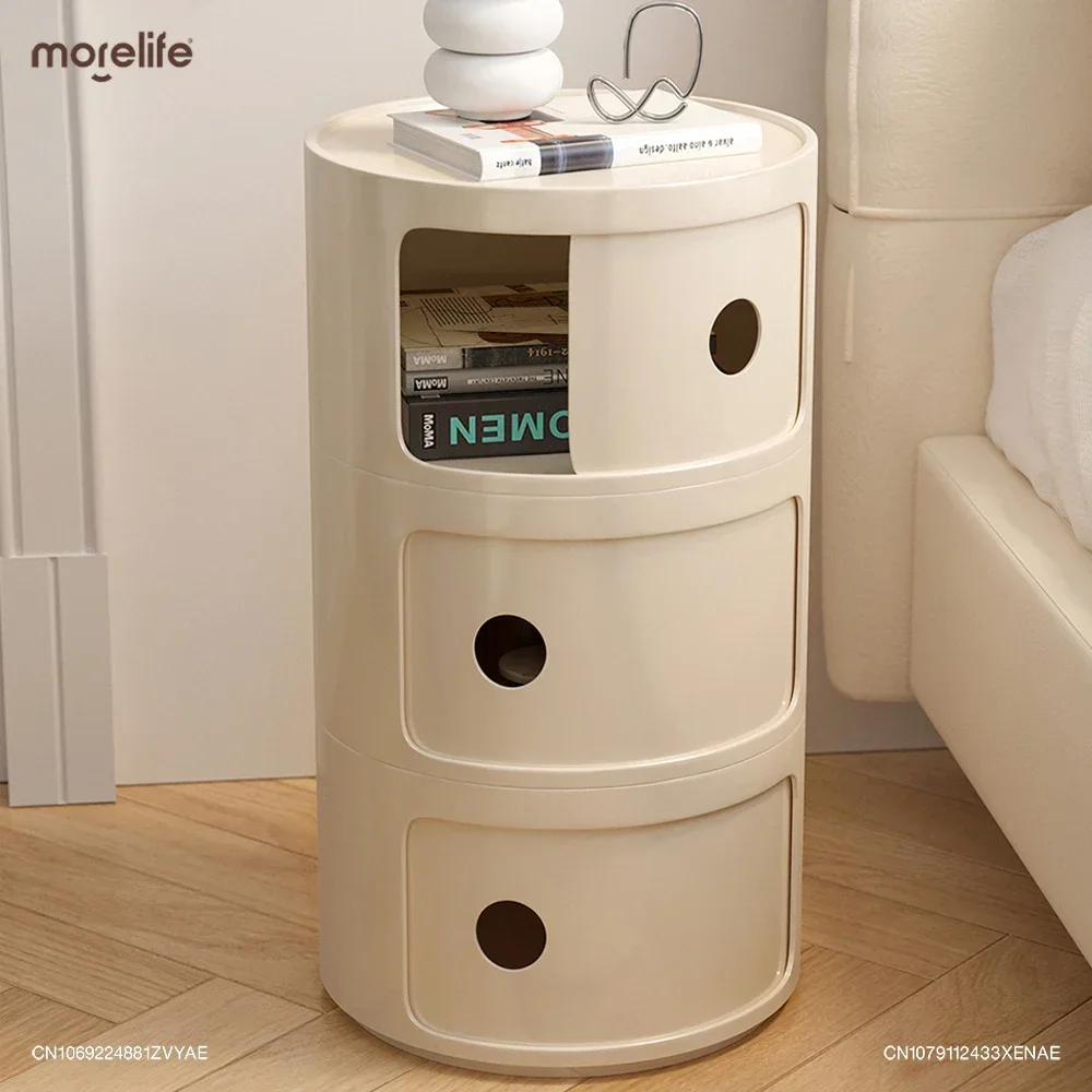 Nordic Modern Circular Design Bedside Table Creative Round Storage Cabinet Night Stand Bedroom Furniture nightstands set