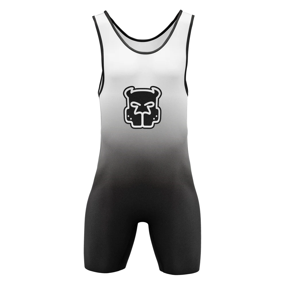 New Men's Wrestling Singlet Suit One Piece Fitness Bodysuit Triathlon Underwear
