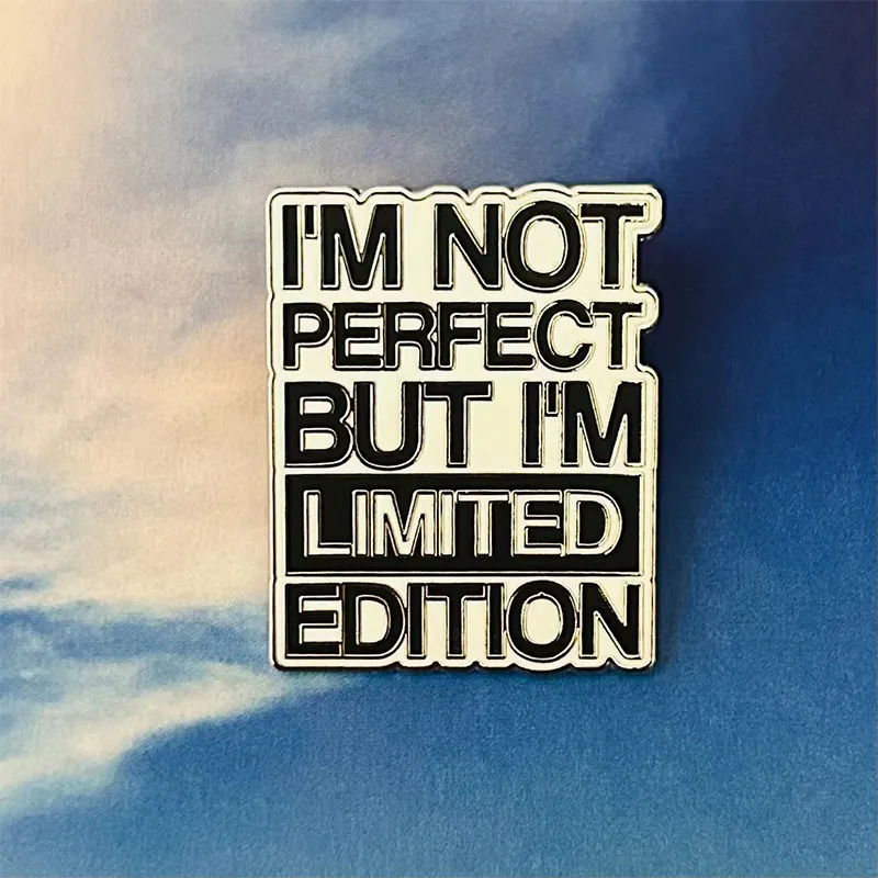 Limited Edition Funny Quote Enamel Pins - Sarcastic Lettering Brooches and Bad Decisions Lapel Badges - Feminist Jewelry Gift