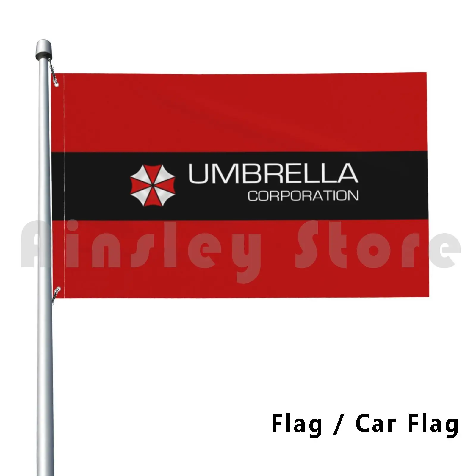 Umbrella Corporation Flag Car Flag Funny Umbrella Corporation Umbrella Raccoon City Nemesis Umbrella