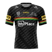 New Arrival Summer Australian NRL Penrith Panthers 2025 Mens Replica Home Jersey Training Jersey Kid Uniform For Adult&Kid Kit 1
