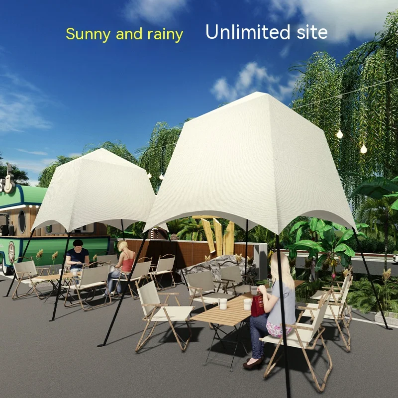 Outdoor Canopy Sunshade Camping Lantern Tent Restaurant Coffee Bar Atmosphere Canopy Parasol Patio Umbrella