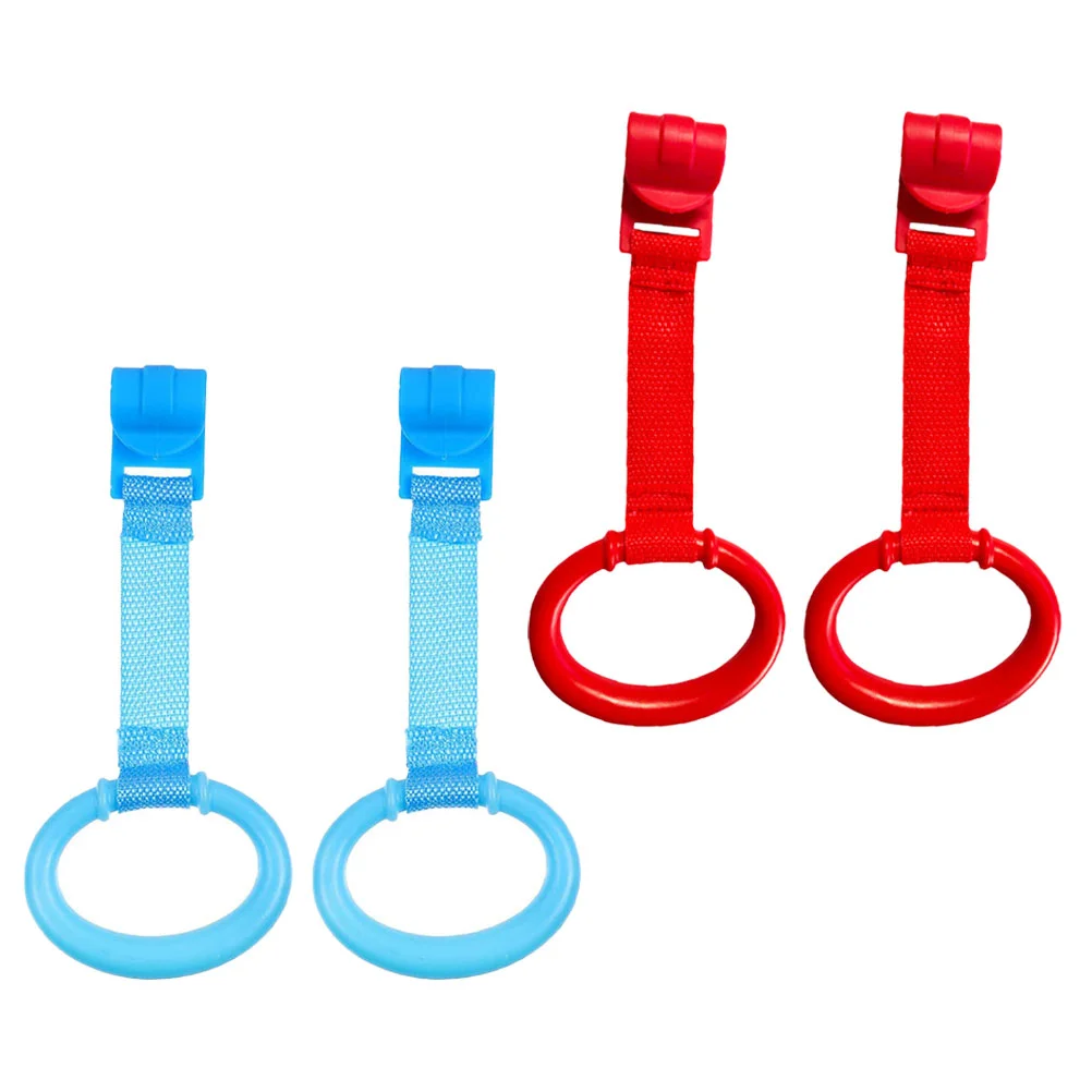 

Baby Crib Pull Rings Baby Bed Stand Up Hanging Ring Kids Walking Training Tools Suitable For 0-3 Years Old Baby