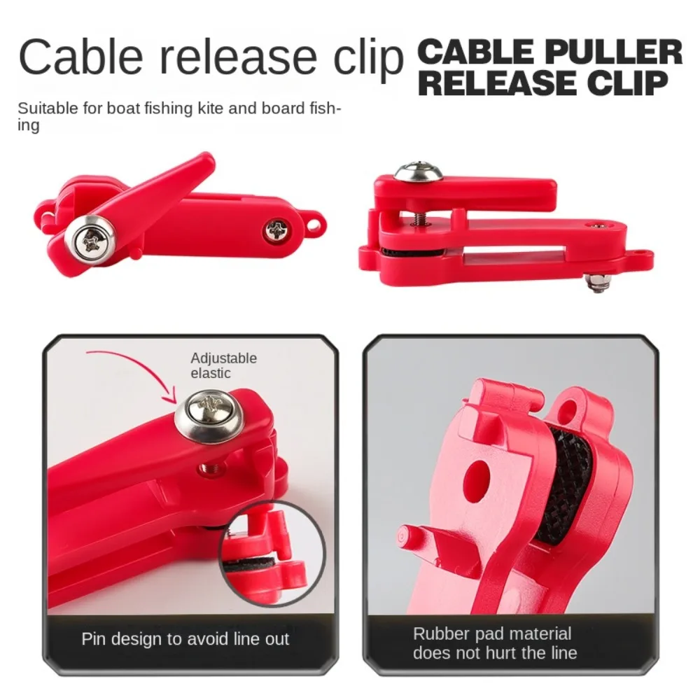 Adjustable Fishing Release Clip Offshore Heavy Tension Release Clips for Trolling Snap Release Trolling Clips Fishing
