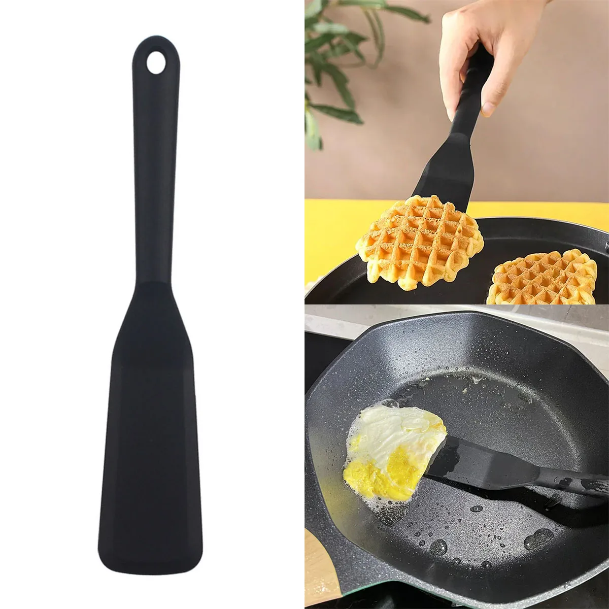 1 Piece Silicone Spatula Food Grade Non Stick Heat Resistant Spatulas Turner for Cooking Baking Mixing Baking Tools