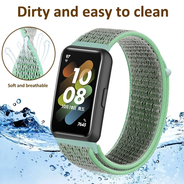 Nylon loop band For Huawei band 7 strap accessories Smart watch replacement  belt wristband Sport bracelet Huawei band 7 correa - AliExpress